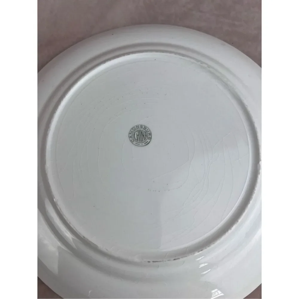Vintage Canonsburg Fine China Floral Plate